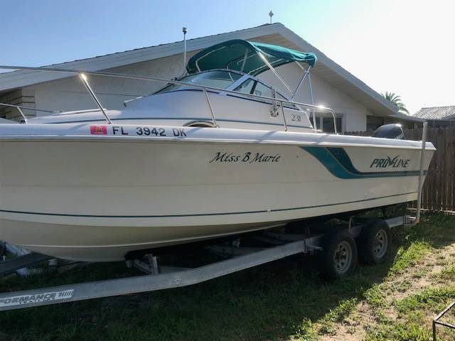 1995 Proline 231 WA Boat Lettering from Mark T, FL